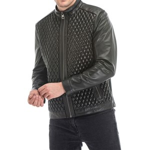 Top Trending Quick Dry and Cowhide Leather Fabric Made Men Leather <b>Jackets</b> With Custom Embroidery Logo - Product Image 4