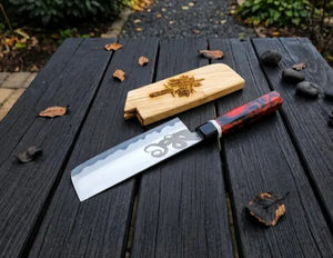 New Arrival Prestige Blades Handmade Ambidextrous Carbon Steel Chef <b>Knives</b> Brushed Finish Customized Packing <b>Sharp</b> Blade - Product Image 2