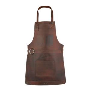 Personalized Full Grain Handmade Leather Bib Apron Sleeveless Reusable Adjustable Comfortable Baking Mats Apron - Product Image 6