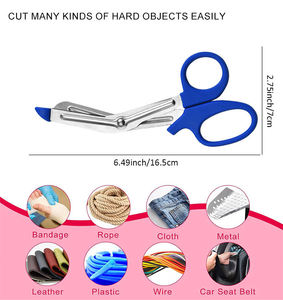 Tijeras para Vendajes de Paramédico Más Vendidas con Mango Antideslizante, Tijeras para Gasa, Tijeras para Trauma ANAAIF ENTERPRISES - Product Image 3