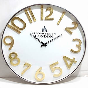 Household Modern <b>Wall</b> <b>Clock</b> Stainless Steel Metal Antique Unique Style Art <b>Decorative</b> Classic Modern Luxury Style - Product Image 1