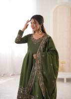 Nuevo Vestido Casual Midi de Diseño Indio-Pakistaní, con Cintura Natural, Tradicional, Étnico, Largo hasta el Suelo, para Mujer, Listo para Usar