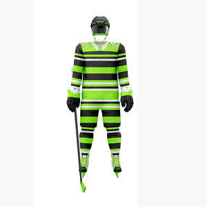 Ensembles d'uniformes de hockey sur glace unisexes OEM haut de gamme, design personnalisé, fabrication au Pakistan, nylon de haute qualité, antibactérien, toutes saisons - Product Image 2