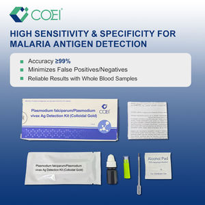 Kit de détection rapide de l'antigène du paludisme à double antigène Plasmodium haute sensibilité pour le diagnostic rapide du paludisme falciparum et vivax - Product Image 3