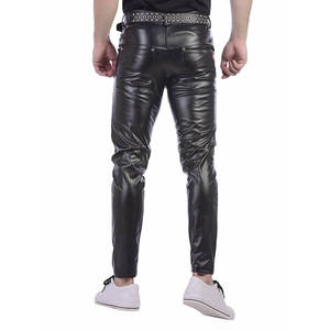 Pantalon en cuir sur mesure pour hommes, prix de gros, avec logo personnalisé, design unique - Product Image 2