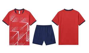 Maillot de football unisexe personnalisé, ensemble complet, nouveau design, uniforme sportif été-automne, service OEM, short en mesh respirant - Product Image 5