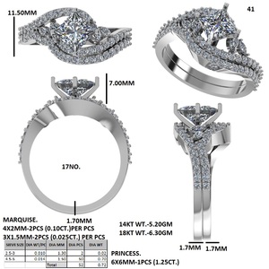 Bague de fiançailles en or jaune avec diamant, couronne ovale, halo, bijoux de mariée - Product Image 6