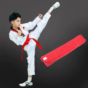 Cinturón de Taekwondo ITF de algodón de calidad, 200cm, accesorio de color para artes marciales, Karate, Judo, 1 ud. - Product Image 1