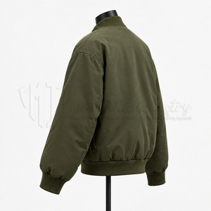 Blouson Bomber Personnalisé OEM, Fabricant Grossiste, Blouson Aviateur Homme Oversize Zippé, Veste Streetwear, Logo Personnalisé - Product Image 5