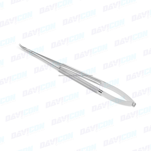 Haute qualité 6 pouces (15cm) 8mm D CVD conseils en acier inoxydable Micro poignée à ressort porte-aiguille pince manuelle Instrument chirurgical - Product Image 2