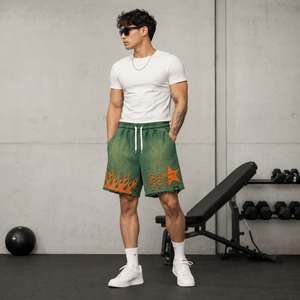 Meilleures ventes : Pantalon décontracté pour homme en toile unie délavée à l'acide, mélange polyester/coton respirant, séchage rapide, multi-poches, haute qualité, OEM - Product Image 1