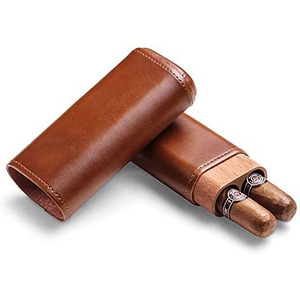 Estuche para cigarros de cuero de alta calidad con organizador integrado y cortador integrado para un almacenamiento y organización premium. - Product Image 6