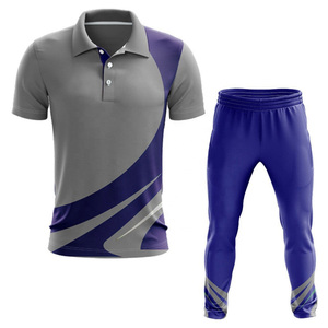 Men's Gray Blue Color Blocking for Shirt Elastic Waist Matching Pants Polyester/Cotton Blend Quick Dry Sportswear for All - Product Image 1