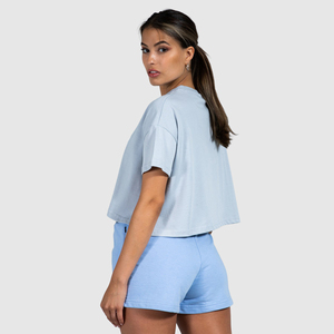 Camisetas cortas de manga corta transpirables para mujer, nuevas de fábrica, las mejores camisetas cortas de algodón para mujer. - Product Image 3