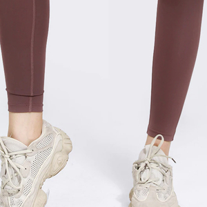 Leggings de sport pour femme de haute qualité, personnalisés, taille haute, respirants, en coton et bambou, sans couture, pour fitness, yoga, gym, imprimés, effet push-up - Product Image 5