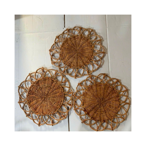 Platos de Ratán Natural Hechos a Mano, Platos para Servir Tejidos, para Distribución al por Mayor - Product Image 2