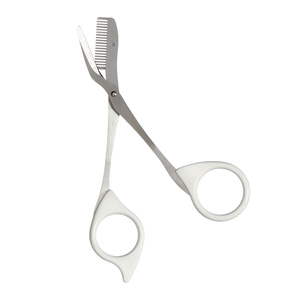 Tijeras para Cejas de Acero Inoxidable Sólido de Alta Precisión con Resorte, Venta al por Mayor - Product Image 1