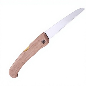 SONO JH95 Foldable Wooden Handle Hand <b>Saw</b> Stainless Steel Blade 100mm Manual Pruning Tool Brown Butterfly Structure - Product Image 1