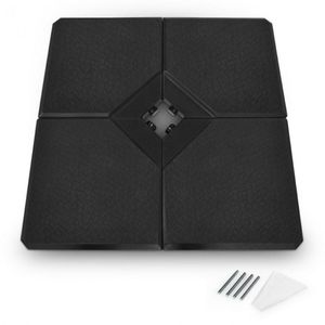 Patio Garden Outdoor Pool <b>Square</b> Market <b>Combined</b> Umbrella Base 4 Pieces 238 Lbs Durable Patio Umbrellas & Bases - Product Image 1