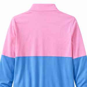 Ensemble pull à col zippé et jupe deux tons pour jeunes Jack and Jill, tenue color block avec logo personnalisé, vente en gros OEM - Product Image 6