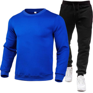 ชุดวอร์มผู้ชายผ้าฟลีซแฟชั่นฤดูหนาว เสื้อฮู้ดดี้โอเวอร์ไซส์และกางเกงขายาวสองชิ้น ระบายอากาศได้ดี แห้งเร็ว - Product Image 4