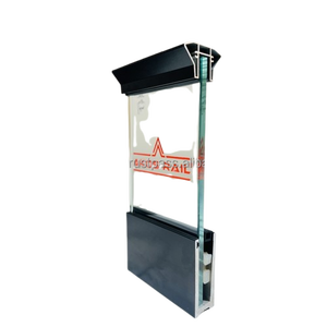 Accesorios de barandilla de hospital de canal continuo de aluminio de 80x37 duraderos para soluciones de balcón al aire libre Villa Mall formando hoteles - Product Image 5