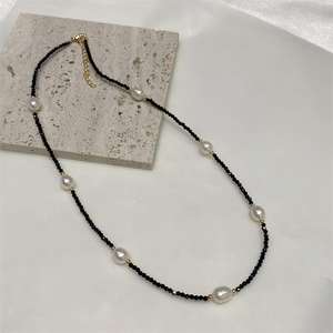 Colliers perlés de style européen et américain, personnalisés, tendance, favoris des blogueuses et influenceurs, baroque sans collision - Product Image 3