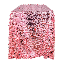 Panneaux de rideaux de fond de scène simples à sequins roses et rouges pour mariage, fête, événement festif, décoration intérieure/extérieure
