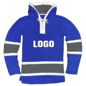 Mens Heavyweight Fleece Moisture-Wicking Ice Hockey Hoodie with Custom Logo Printing for Teams Fans OEM/ODM Service Available - Product Image 3