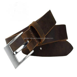 Luxury Two Tone Genuine Natural <b>Harness</b> <b>Leather</b> Casual Belt for <b>Men</b> Durable Nickel Brass Buckle Custom Made Fashion Jeans Belt - Product Image 3