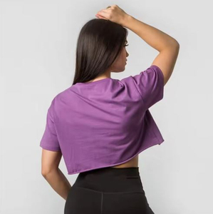 Camiseta Corta Blanca Ecológica Personalizada para Mujer, Cuello Redondo, Verano, Algodón, Ajustada, Estilo Hip Hop, con Estampado - Product Image 2