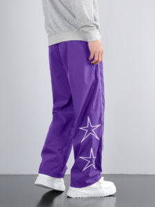 Pantalones deportivos anchos personalizados al por mayor con logotipo para hombre, mujer, unisex, pantalones casuales para correr, pantalones anchos de tela gruesa - Product Image 3