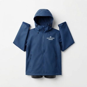 Chaqueta de Lluvia Deportiva Impermeable y Cortavientos para Hombre con Logotipo Personalizado, Chaqueta de Lluvia para Senderismo al Aire Libre - Product Image 4