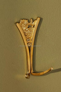 Moderno Gancho Dorado para Colgar en la Pared, Resistente al Óxido, Perchero de un Solo Nivel para Baño - Product Image 4