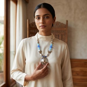 Collier vintage oxydé le plus vendu, bijoux finition antique pour les fêtes et le quotidien, disponible à la vente - Product Image 3