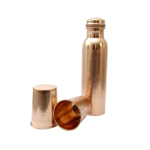 Elegant Copper Water <b>Bottle</b> With Leak Proof Screw Lid Perfect For Healthy Lifestyle And Eco Conscious Users - Product Image 5