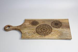 Planche à découper en bois d'acacia massif, épaisse, pour la cuisine - Product Image 5