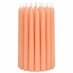 Bougies coniques en cire de paraffine de qualité supérieure Peach Blush, sans fumée, non parfumées, pour Noël et Pâques, lot en gros pour la distribution - Product Image 3