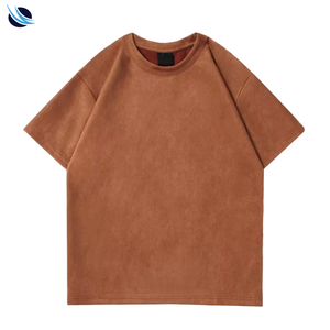 T-shirt décontracté vintage pour homme, couleur unie, coupe ample, 100 % coton, manches courtes, anti-plis, séchage rapide, écologique et respirant - Product Image 1
