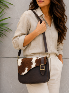 Sac à main en cuir de vachette à motif occidental sac à bandoulière sac à bandoulière élégant de vente chaude sac à bandoulière pour les femmes - Product Image 5