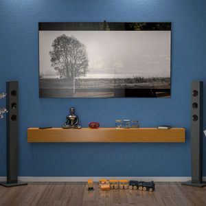 72\" Solid Pine Fireplace Mantel Wall Mounted Floating Shelf Natural-Premium Display Shelf for Home Decor - Product Image 6