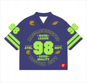 Oversized Streetwear T-Shirt Men Retro Varsity Boston City 98 <b>Graphic</b> <b>Tee</b> Cotton Summer Top 100% Polyester Mesh made in Pakistan - Product Image 1