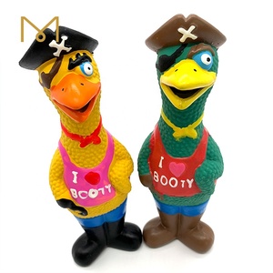 Duurzame Hondenspeelgoed Natuurlijke Piepende Kauwbare Zachte Rubberen Hondenspeelgoed Piraten Gillende Kip Groothandel Latex Hondenspeelgoed - Product Image 4