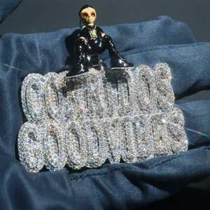 Colgante de Plata de Ley S925 de Alta Calidad, Personalizado, Unisex, Certificado por GRA, Estilo Hip Hop, VVS, con Incrustaciones de Moissanita, Diseño Alienígena - Product Image 4