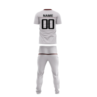 Uniformes de Cricket Ecológicos de Buena Calidad con Nuevo Diseño, Nombre y Números Personalizados, Uniformes de Cricket Unisex Cortos Estampados al por Mayor
