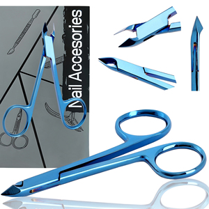 Alicate para Cutículas ProGrip Rojo Texturizado, Cortaúñas de Precisión de Acero Inoxidable con Mango Antideslizante para Salón - Product Image 5