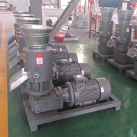 Machine à granulés de biomasse à matrice plate 22KW pour bois et coques de riz, vente directe usine
