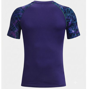 Camiseta de compresión alta para hombre, ligera, ideal para levantamiento de pesas, crossfit, entrenamiento, camiseta de compresión. - Product Image 2