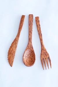 Ensemble de couverts en bois écologiques, ustensiles en bambou réutilisables, vaisselle durable pour les voyages, les pique-niques, les fêtes, la cuisine, les essentiels pour la salle à manger - Product Image 2