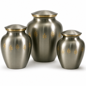 Pink Pet Cremation <b>Urns</b> for Dog <b>Cat</b> Ashes Silver Paw Print Metal Funeral <b>Urn</b> 3 Piece Set Large Small Keepsake Memorial <b>Urns</b> - Product Image 5